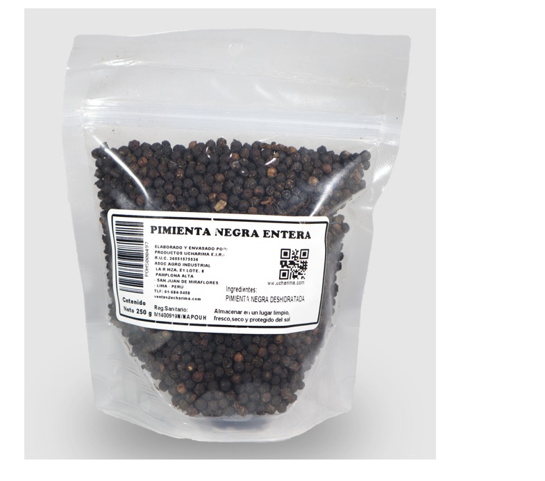 Pimienta Negra por 250 gr – Ucharima